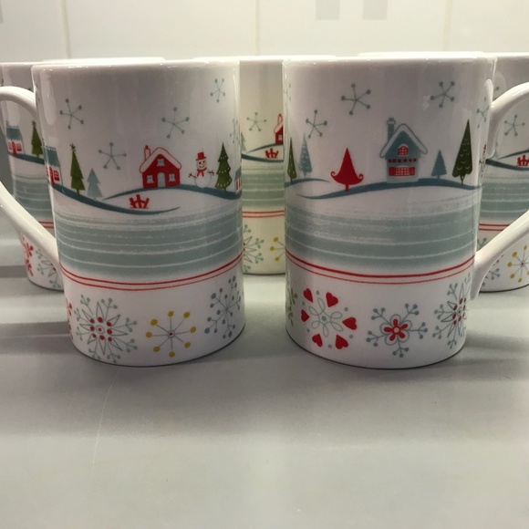 Portmeirion Christmas Wish-patterned Mugs - Picture 1 of 3